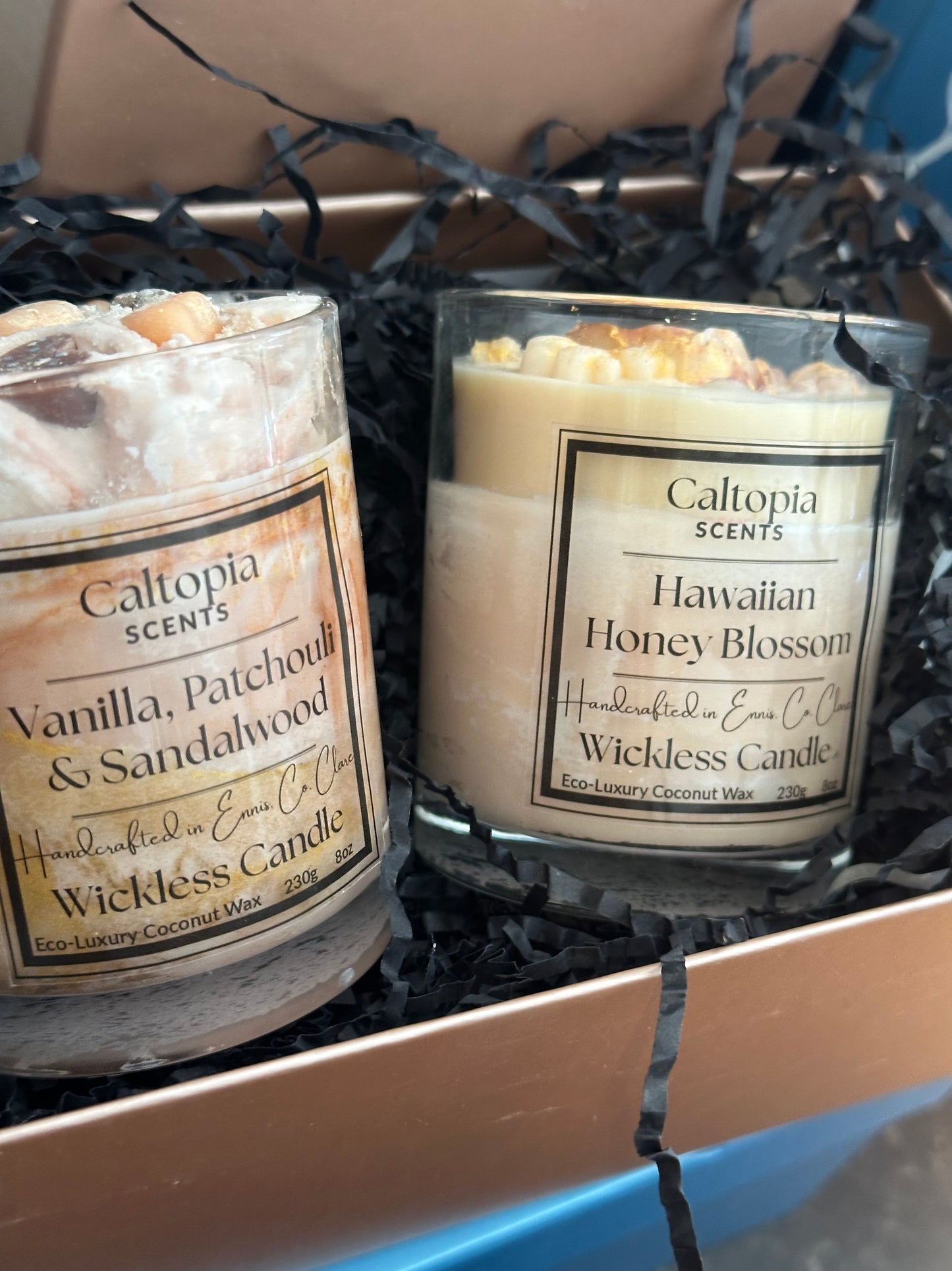 Vanilla, Patchouli & Sandalwood - Wickless Candle 20cl