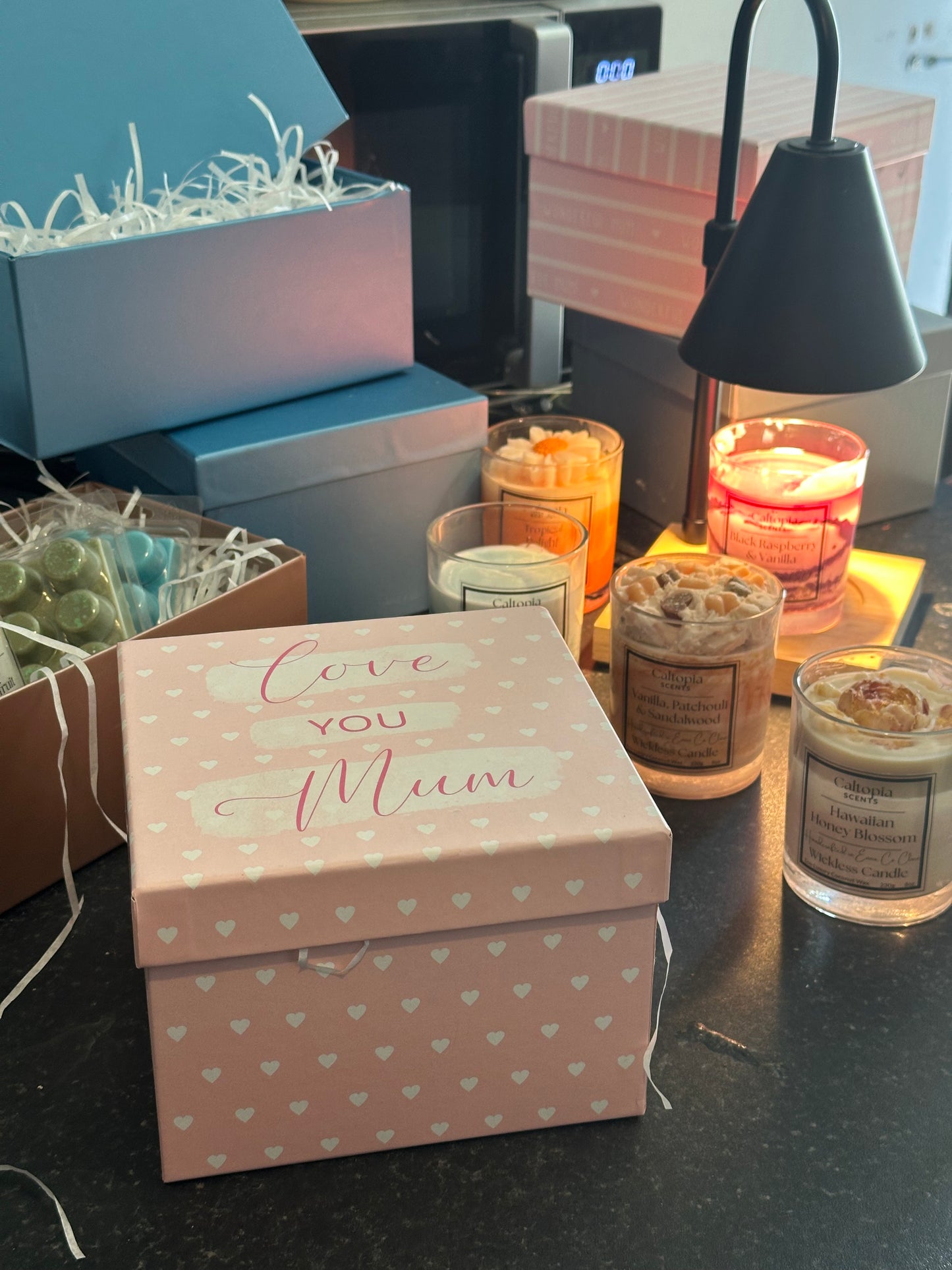 Square Gift Box - Caltopia Scents (Fits 1 Candle)